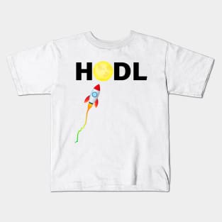 HODL: To The Moon! (Light Version) Kids T-Shirt